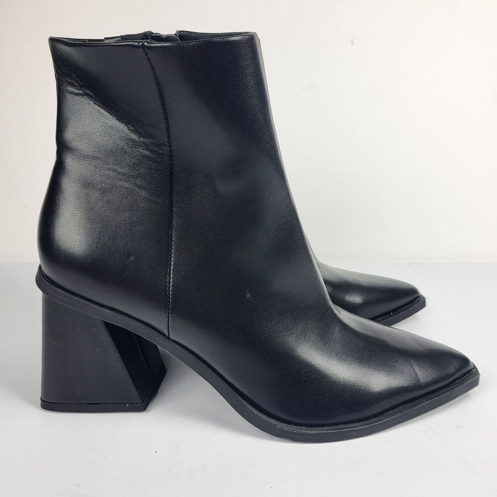 BP Loren Women's Pointy Toe Ankle Boots Black Zip Size 7M - Picture 6 of 12